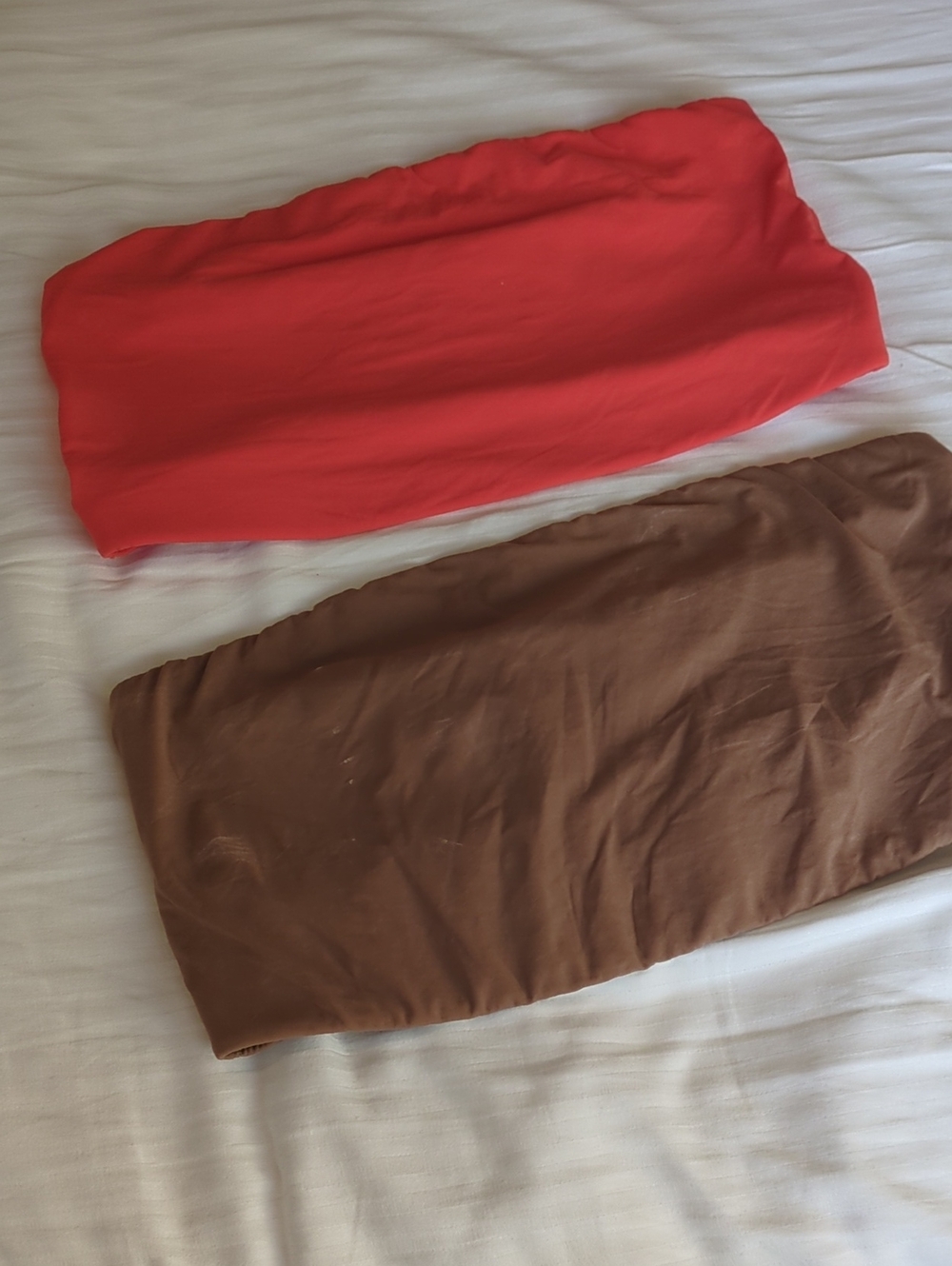 Auden Red and Brown Bandeau Set